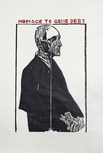 Homage to Geiie Debs van Leonard Baskin, Afdruk te koop op Singulart