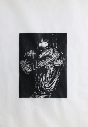 The Football Player van Leonard Baskin, Afdruk te koop op Singulart