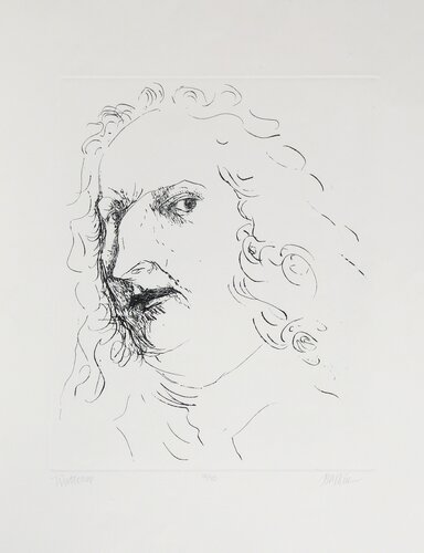 Watteau van Leonard Baskin, Afdruk te koop op Singulart