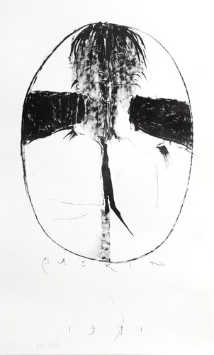 Self Portrait van Leonard Baskin, Afdruk te koop op Singulart