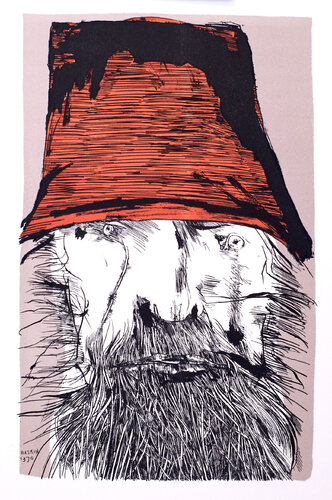 Ahab with Red Hat by Leonard Baskin, 版画 for Sale on Singulart