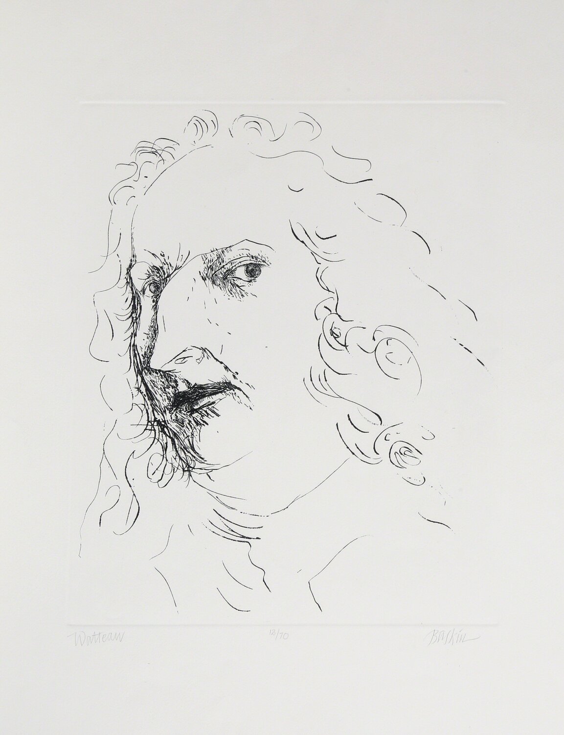 Watteau Leonard Baskin Stampa in vendita