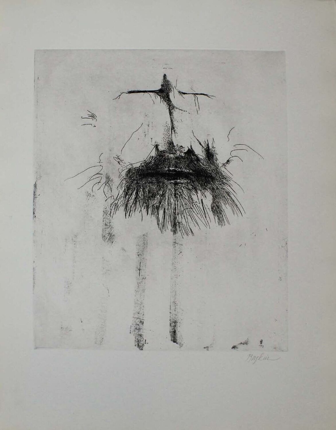 Drawings for the Iliad (complete set of six etchings) Leonard Baskin Druck zu verkaufen