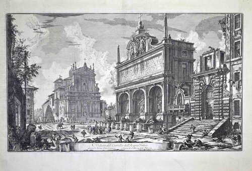 Veduta del Castello dell'Acqua Felice presso le Terme Diocleziane by Giovanni Battista Piranesi, Print for Sale on Singulart