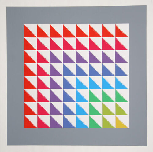 Triangulated Squares by Herbert Bayer, 版畫 for Sale on Singulart