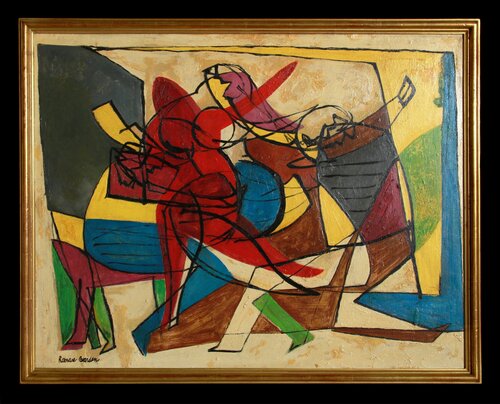 The Soul Never Dwells in a Dry Place van Romare Bearden, Schilderij te koop op Singulart