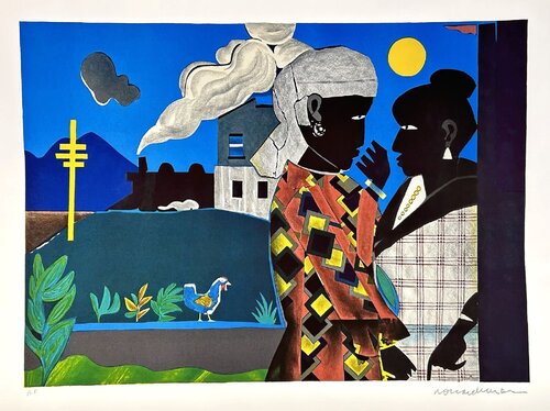 Conversation, 1979 de Romare Bearden, Impresión a la venta en Singulart