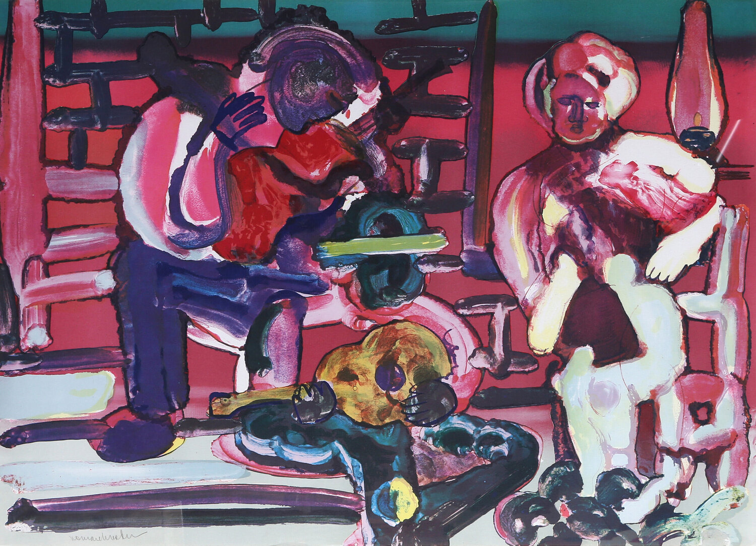 Louisiana Serenade  Romare Bearden Stampa in vendita