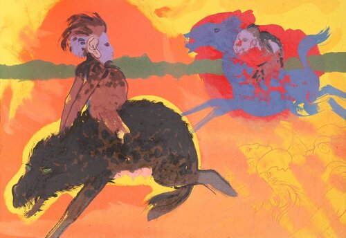 Riders von Robert Beauchamp, Druck kaufen auf Singulart