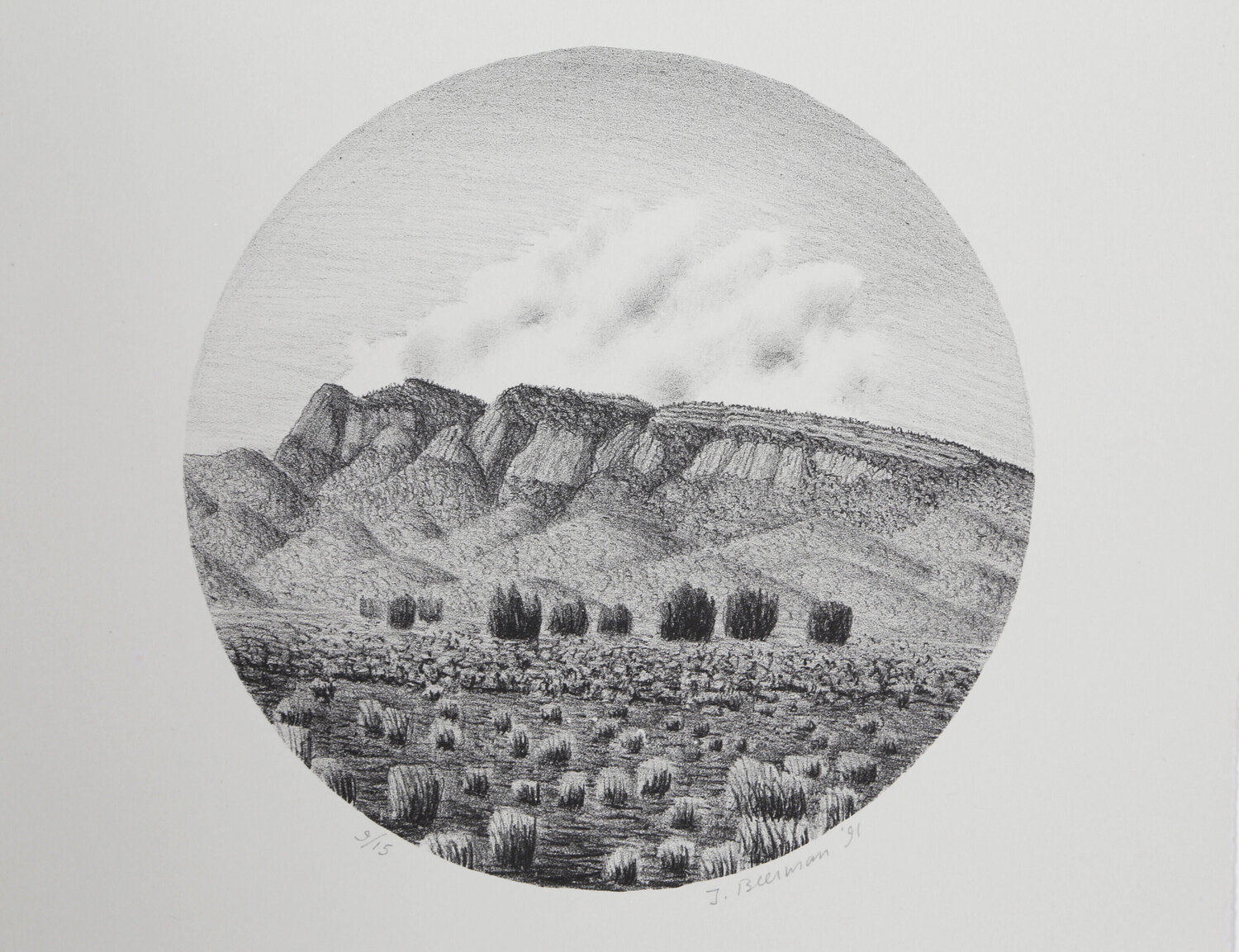 Desert Mountains John Beerman Stampa in vendita