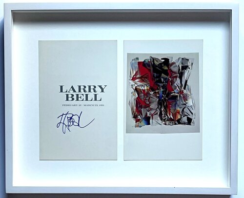 Larry Bell - Tony Shafrazi Gallery invitation (hand signed by Larry Bell) von Larry Bell, Druck kaufen auf Singulart