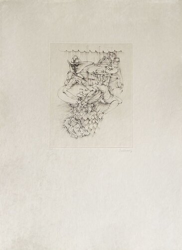 Au café van Hans Bellmer, Afdruk te koop op Singulart