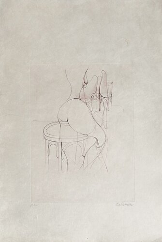 Le tabouret (Chants de Maldoror) von Hans Bellmer, Druck kaufen auf Singulart