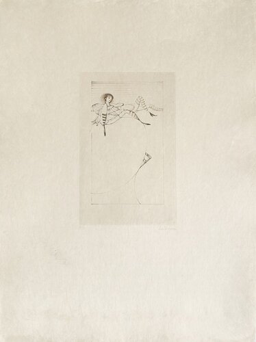 Fille aux bas rayés van Hans Bellmer, Afdruk te koop op Singulart