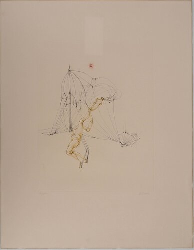 Pantin pris dans un filet, Gravure originale signée de Hans Bellmer, Impresión a la venta en Singulart