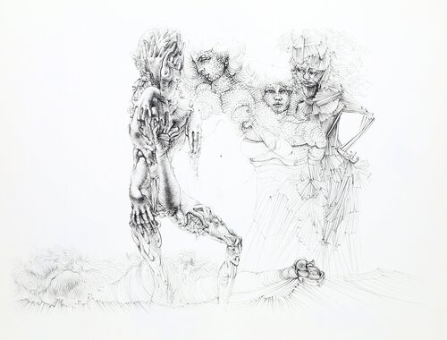Untitled - Four Women par Hans Bellmer, Édition en vente sur Singulart