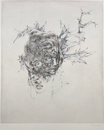 Blue eyes von Hans Bellmer, Druck kaufen auf Singulart