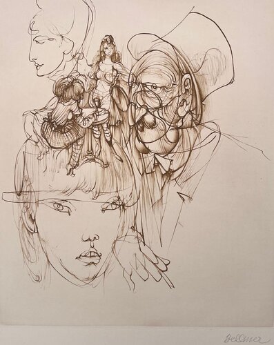 Alice and the Hatter von Hans Bellmer, Druck kaufen auf Singulart