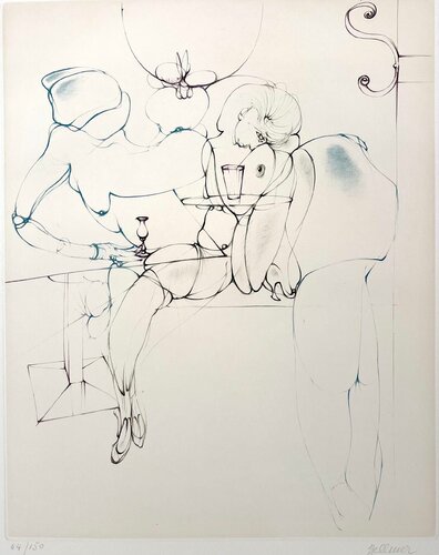 Intimate interior by Hans Bellmer, Print for Sale on Singulart