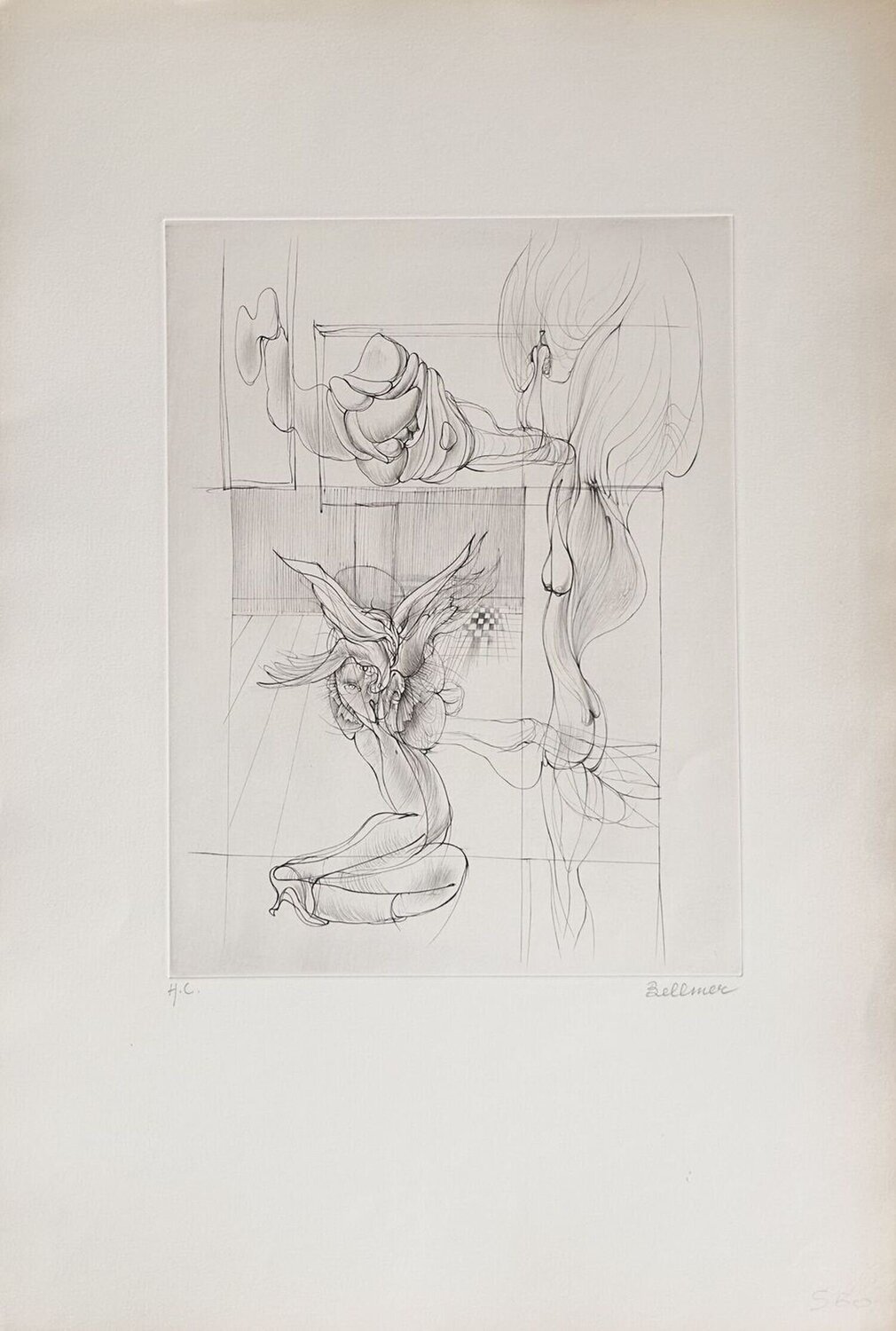 Combat ailé (Chants de Maldoror) Hans Bellmer