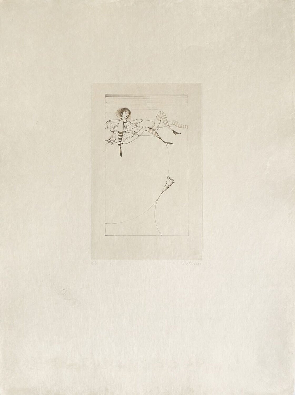 Fille aux bas rayés Hans Bellmer