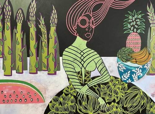 Fruit day van Diana Rosa, Schilderij te koop op Singulart