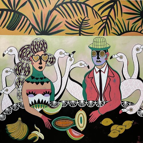 Tropical day von Diana Rosa, Malerei kaufen auf Singulart