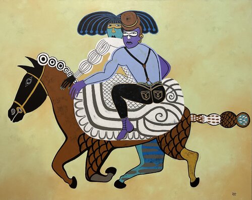 Lucky rider by Diana Rosa, Painting for Sale on Singulart