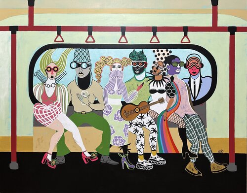 Fashion voyage van Diana Rosa, Schilderij te koop op Singulart