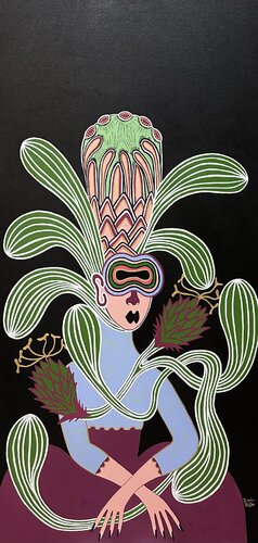 La Femme au Jardin van Diana Rosa, Schilderij te koop op Singulart