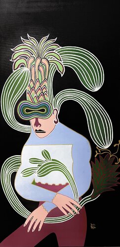 Homme au Jardin van Diana Rosa, Schilderij te koop op Singulart