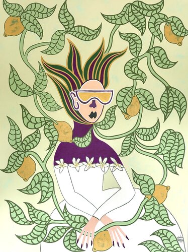 Lemon garden von Diana Rosa, Malerei kaufen auf Singulart