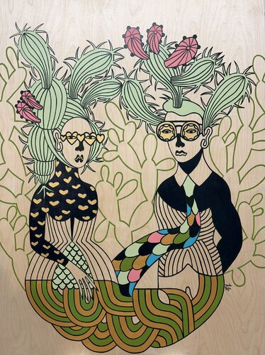 Growing love van Diana Rosa, Schilderij te koop op Singulart