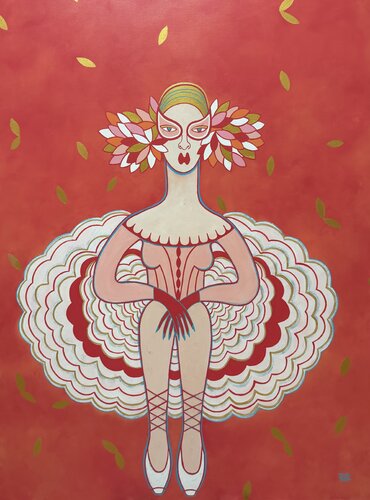 Red ballet von Diana Rosa, Malerei kaufen auf Singulart