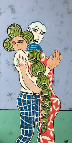 I can love you with my eyes closed di Diana Rosa, Pittura in vendita su Singulart