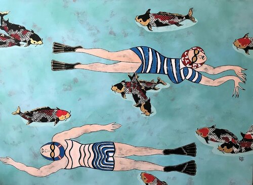 Sea creatures di Diana Rosa, Pittura in vendita su Singulart