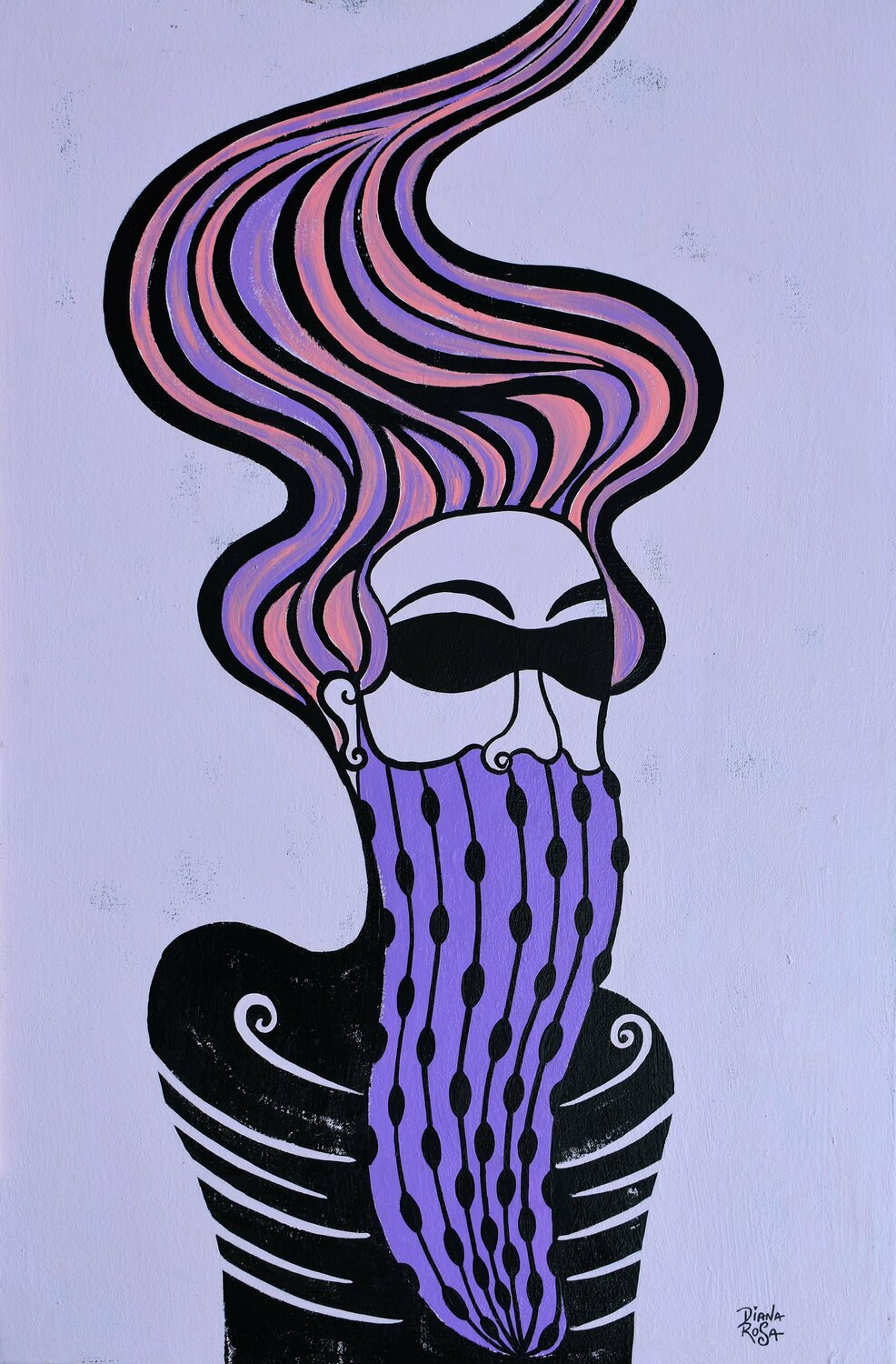 Hairy man Diana Rosa