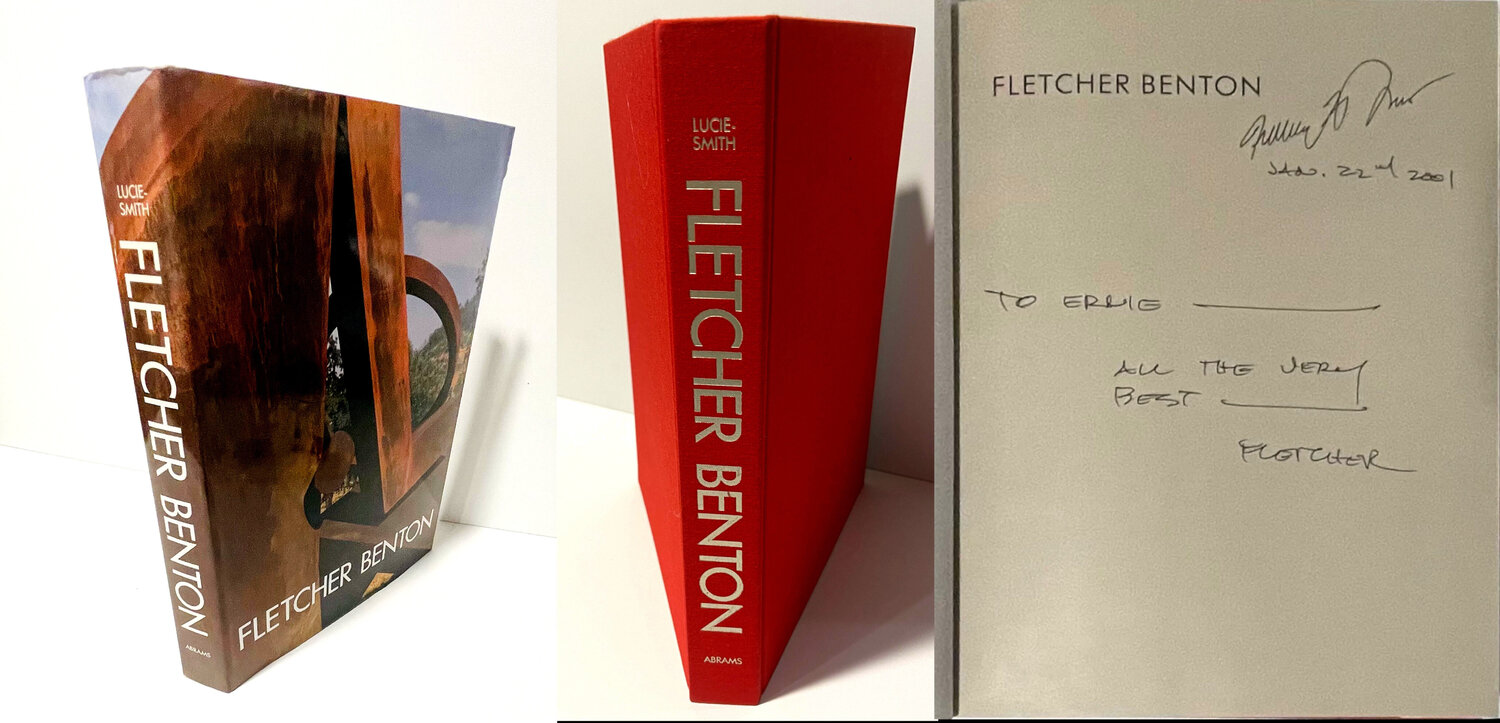 Large hardback monograph (hand signed twice by Fletcher Benton) Fletcher Benton