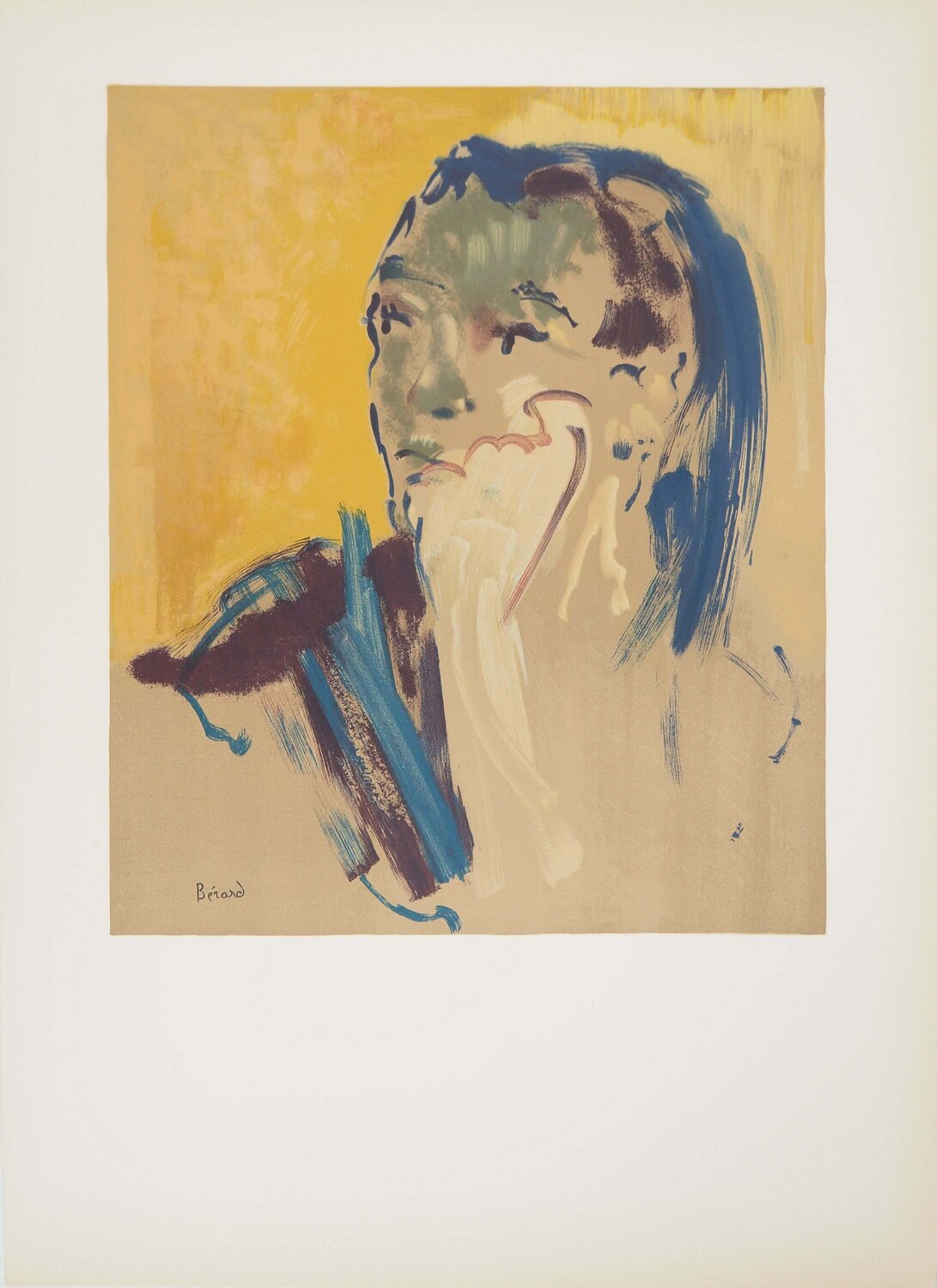 Jeune femme pensive Christian Berard Édition à vendre
