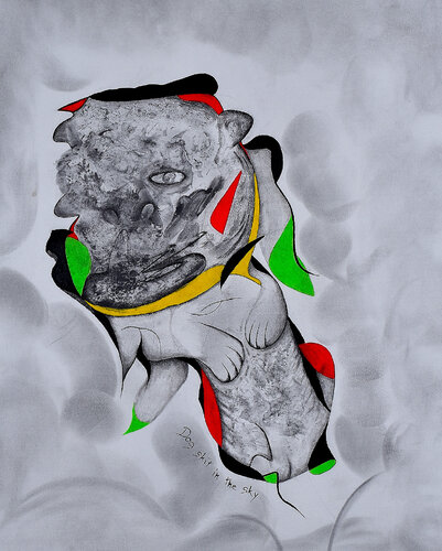 Dog Shit in the Sky di Louis Atelouis, Disegno in vendita su Singulart