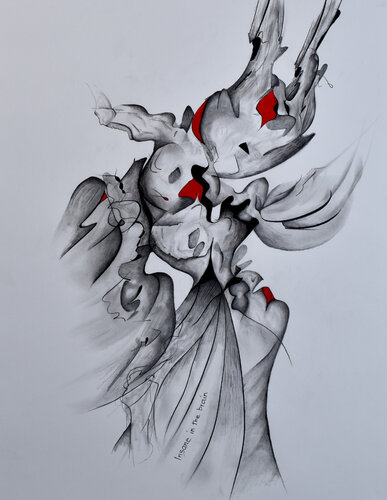 Insane in the brain di Louis Atelouis, Disegno in vendita su Singulart