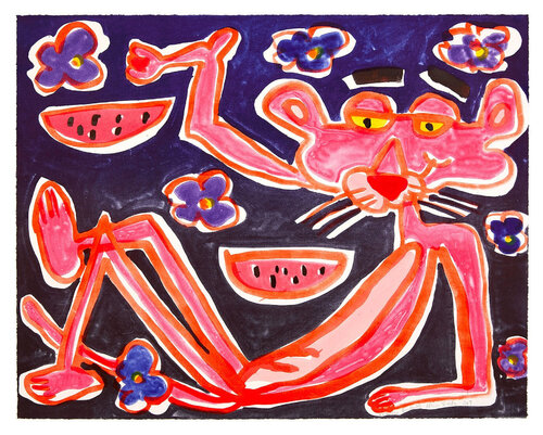 African Violets by Katherine Bernhardt, Print for Sale on Singulart