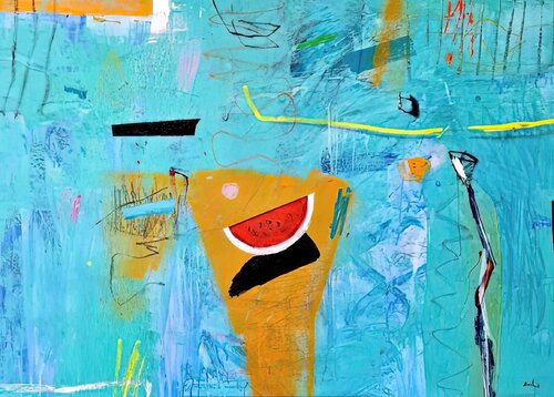 Sandia di Gianni Bertini, Pittura in vendita su Singulart