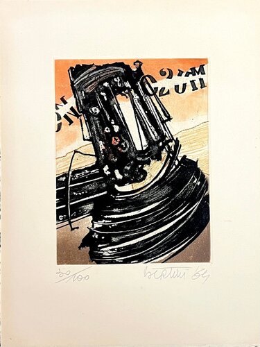 Composition von Gianni Bertini, Druck kaufen auf Singulart