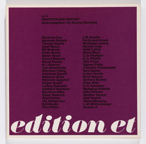 Manresa (from "Edition Et., no 4") de Joseph Beuys, Impresión a la venta en Singulart