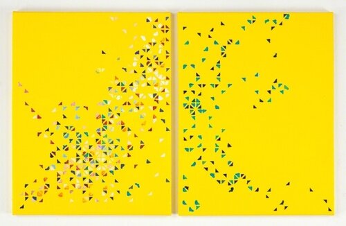 Unconditional   dispersion, diptych by Cecilia Biagini, 회화 for Sale on Singulart