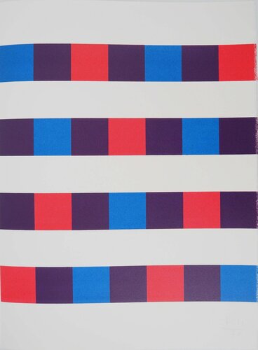 Motif en Trois Couleurs, Sérigraphie originale signée by Max Bill, 版画 for Sale on Singulart