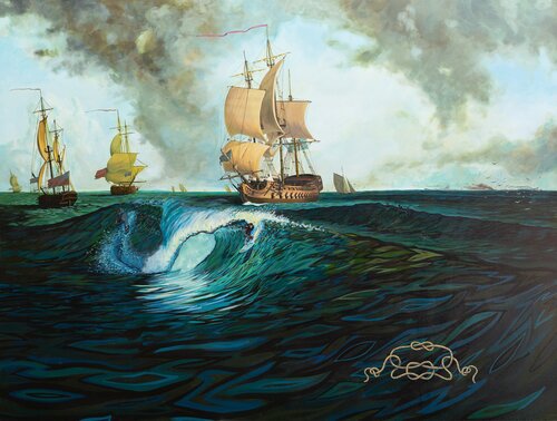 Midway by Sandow Birk, 絵画 for Sale on Singulart