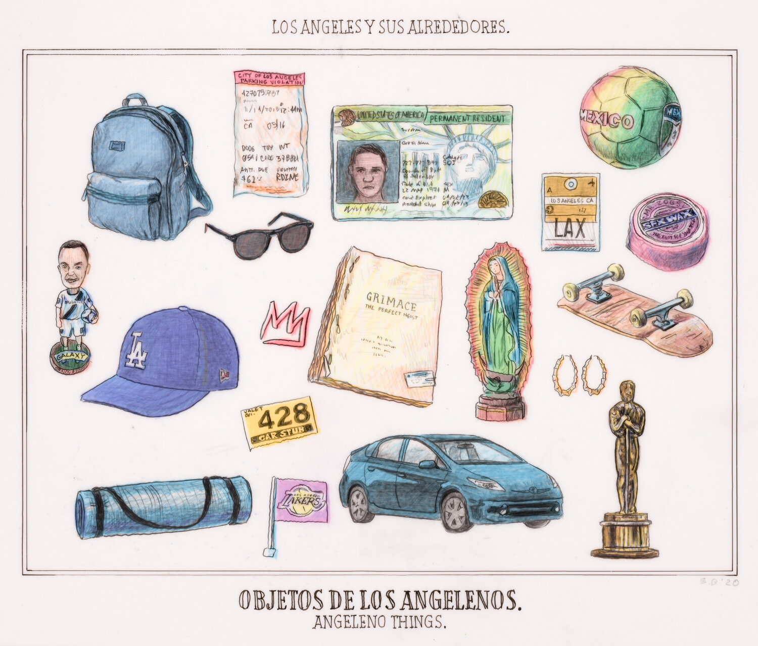 Angeleno Things Sandow Birk Werk auf Papier zu verkaufen