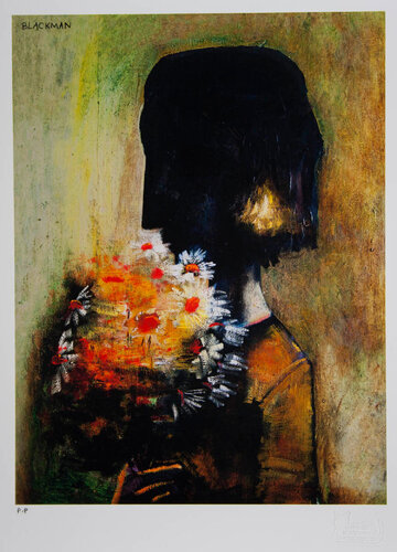 Girl with Yellow Bouquet van Charles Blackman, Afdruk te koop op Singulart
